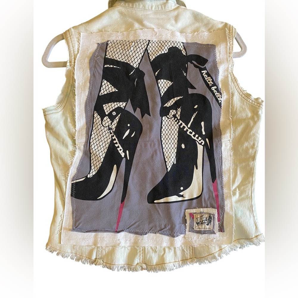 VTG Denim Sleeveless Vest Jean Jacket S/M
